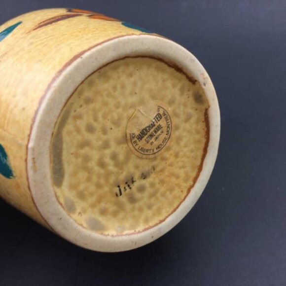 Small Vintage Stoneware 5" Jug Pitcher Made in Japan for Liberty - Picture 2 of 5